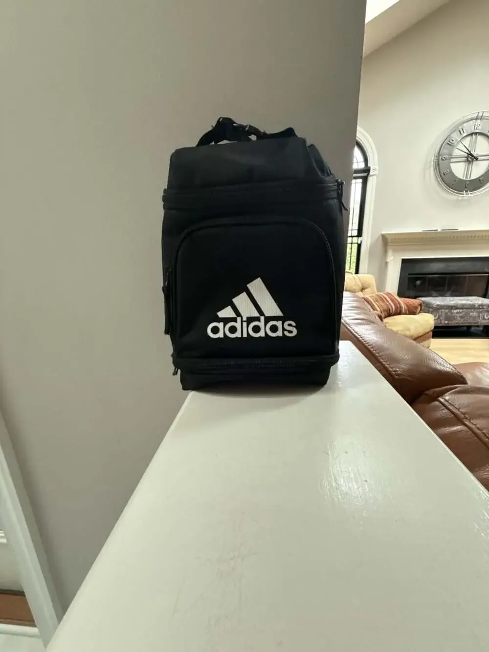 Adidas Excel Insulated Lunch Bag Black with White Logo